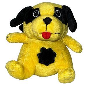 Big Dog Sportswear Tiny Puppy Dog Plush Stuffed Animal 5" Yellow Black